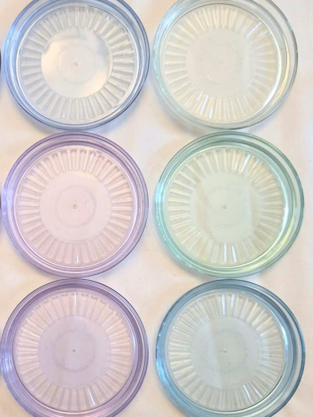 Tupperware 6 Preludio Acrylic Watercolor COASTERS COVERS use on Tumblers Glasses